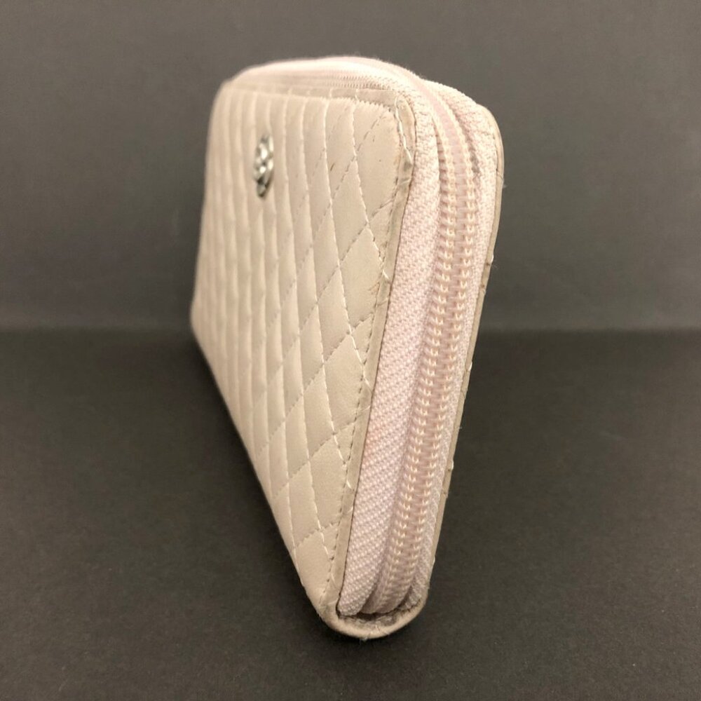 CHANEL Camellia Quilted Matelasse Lambskin Zip Around Long Wallet lux175-101225 - Picture 5 of 9